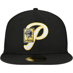 Black Pittsburgh Pirates New Era  Duo Logo 2.0 59FIFTY Fitted Hat