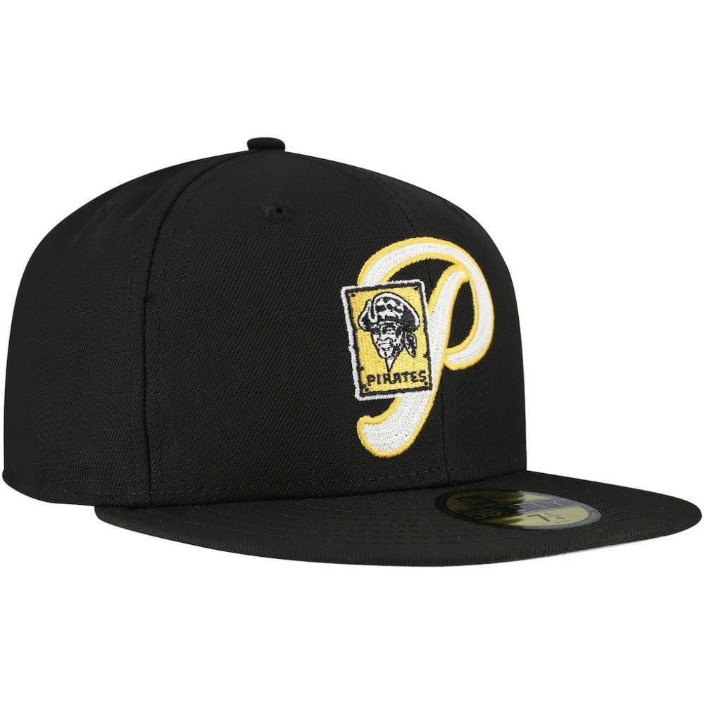 Black Pittsburgh Pirates New Era  Duo Logo 2.0 59FIFTY Fitted Hat