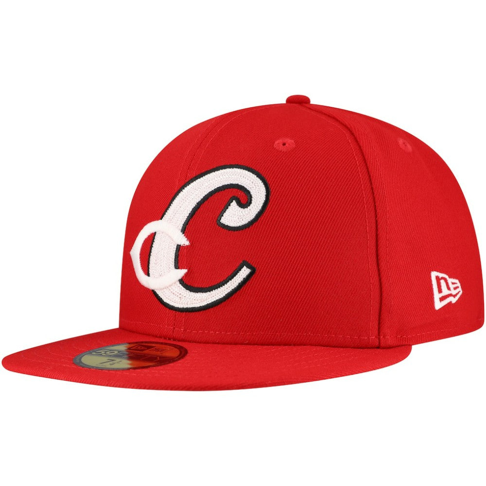 Red Cincinnati Reds New Era  Duo Logo 2.0 59FIFTY Fitted Hat