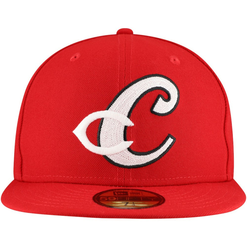 Red Cincinnati Reds New Era  Duo Logo 2.0 59FIFTY Fitted Hat