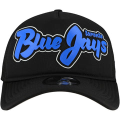 Black Toronto Blue Jays New Era Retro Bold A-Frame Trucker 9FORTY Adjustable Hat