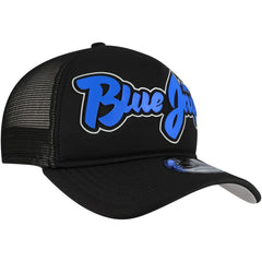 Black Toronto Blue Jays New Era Retro Bold A-Frame Trucker 9FORTY Adjustable Hat