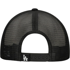 Black Los Angeles Dodgers New Era Retro Bold A-Frame Trucker 9FORTY Adjustable Hat