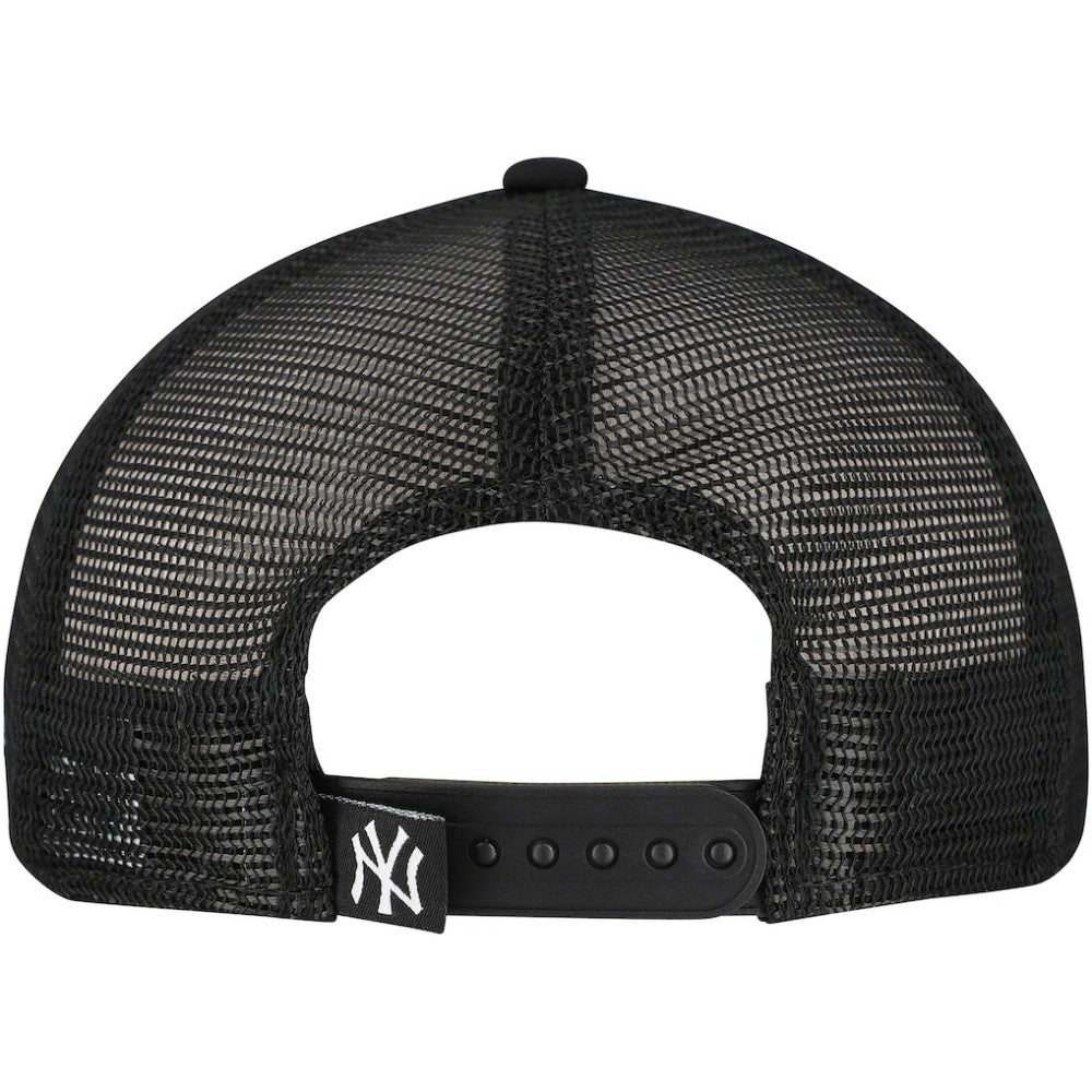Black New York Yankees New Era Retro Bold A-Frame Trucker 9FORTY Adjustable Hat