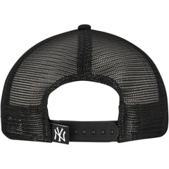 Black New York Yankees New Era Retro Bold A-Frame Trucker 9FORTY Adjustable Hat