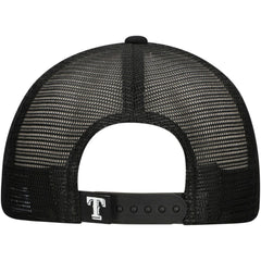 Black Texas Rangers New Era Retro Bold A-Frame Trucker 9FORTY Adjustable Hat