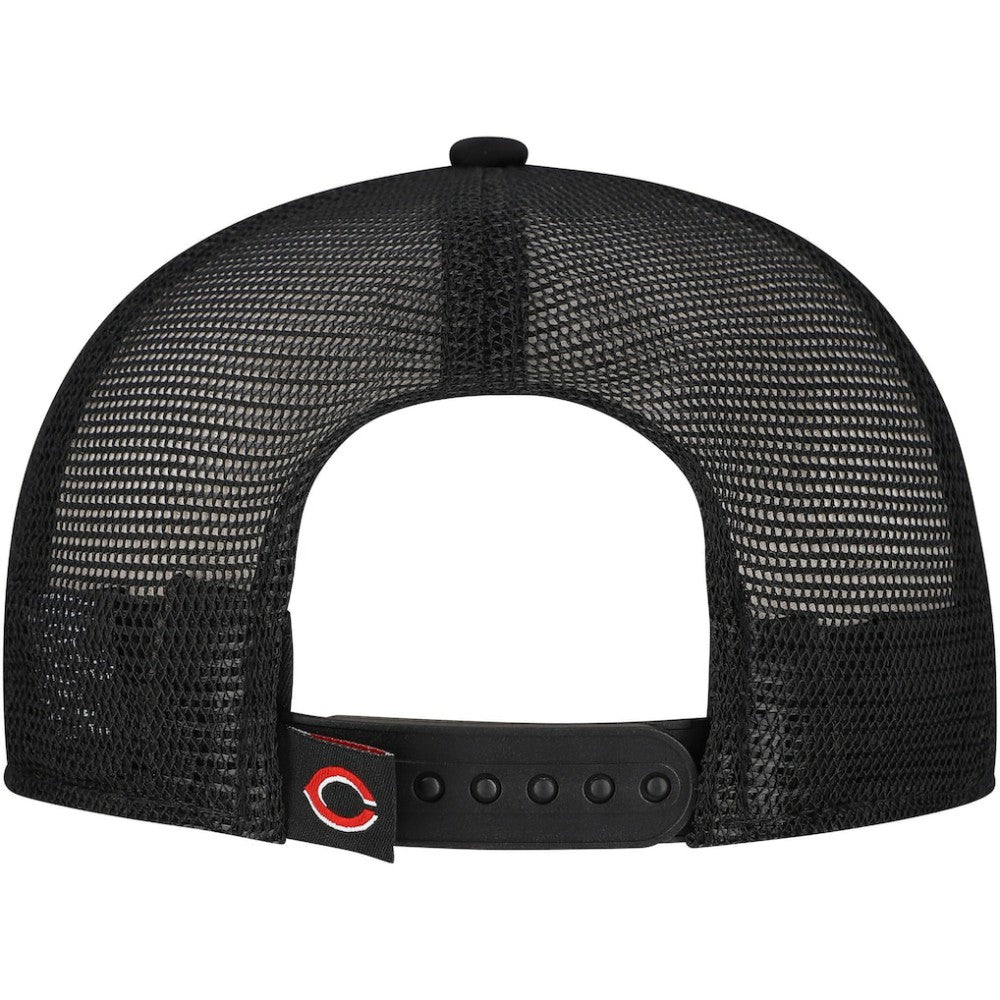 Black Cincinnati Reds New Era Retro Bold A-Frame Trucker 9FORTY Adjustable Hat