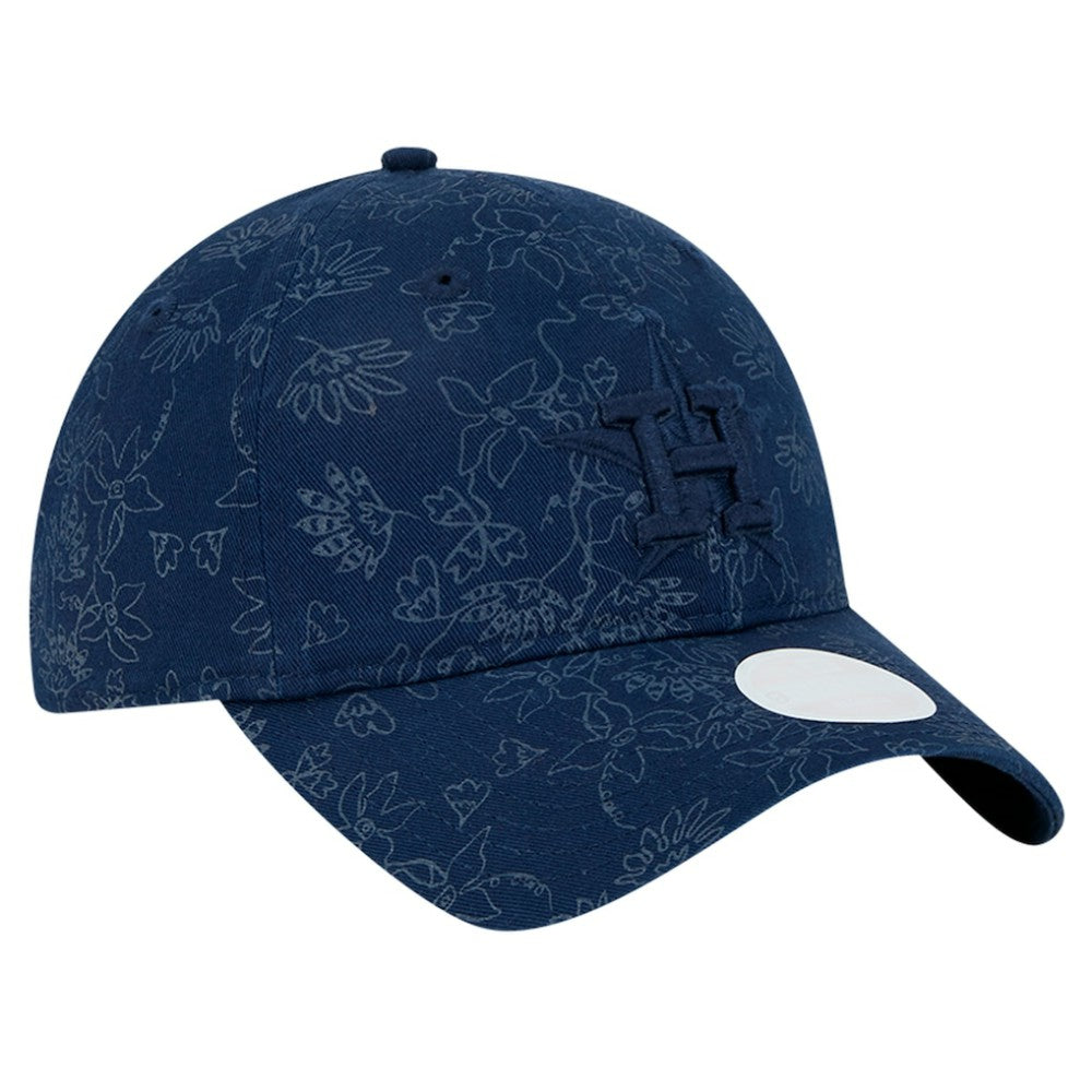 Navy Houston Astros New Era Women's Tonal Floral 9TWENTY Adjustable Hat