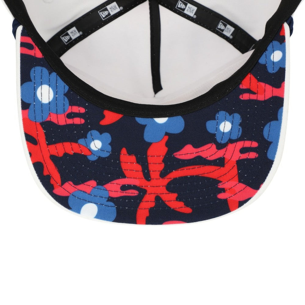 White Boston Red Sox New Era Paradise Golfer Adjustable Hat