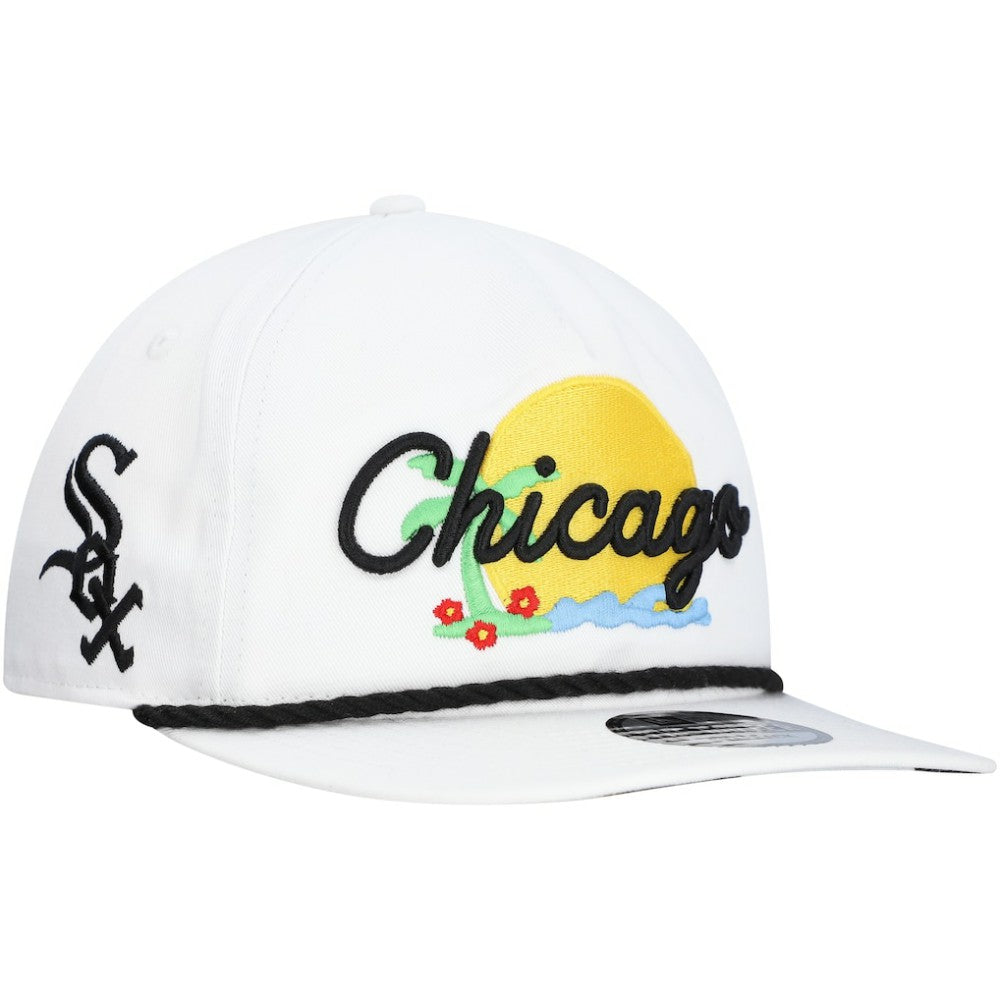 White Chicago White Sox New Era Paradise Golfer Adjustable Hat