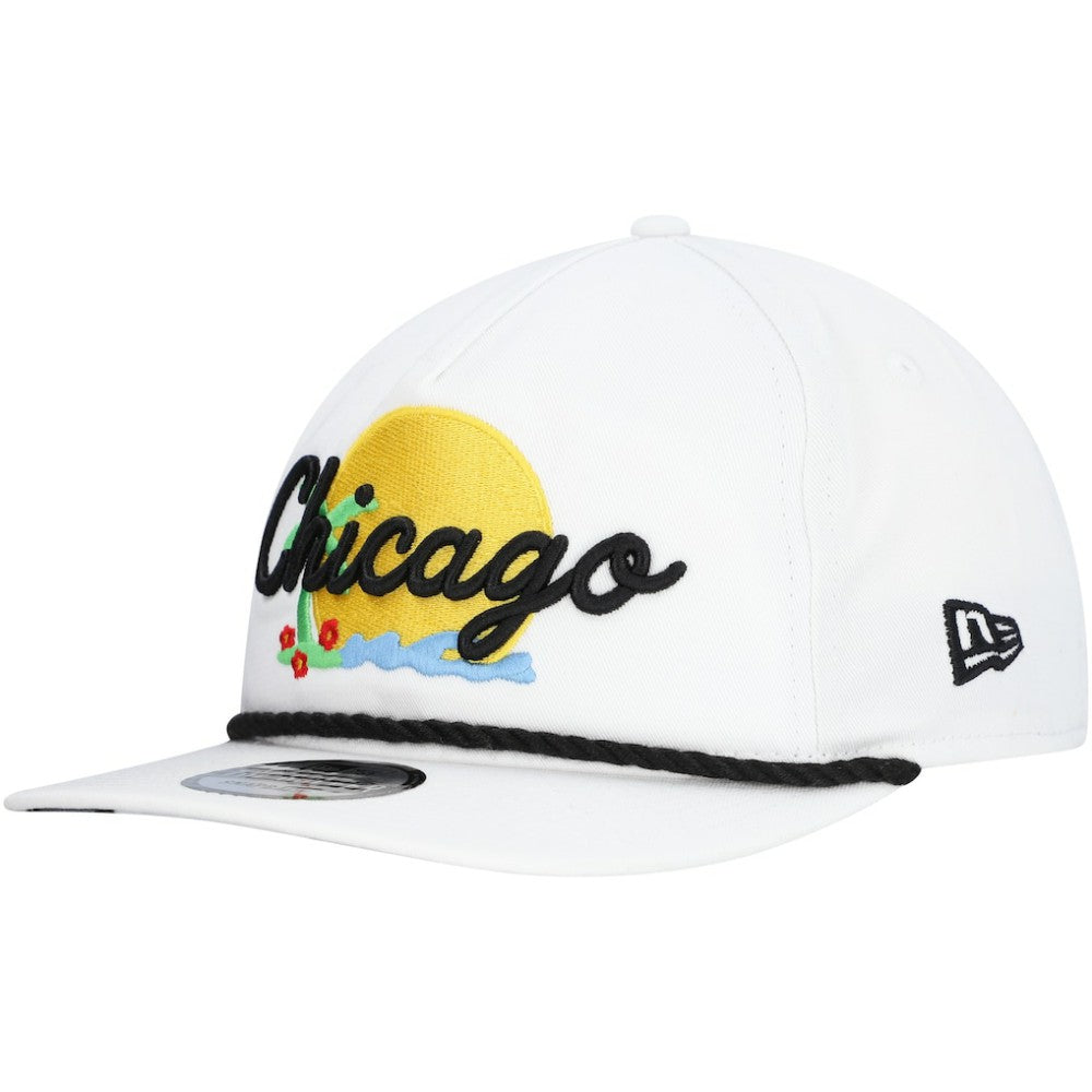 White Chicago White Sox New Era Paradise Golfer Adjustable Hat