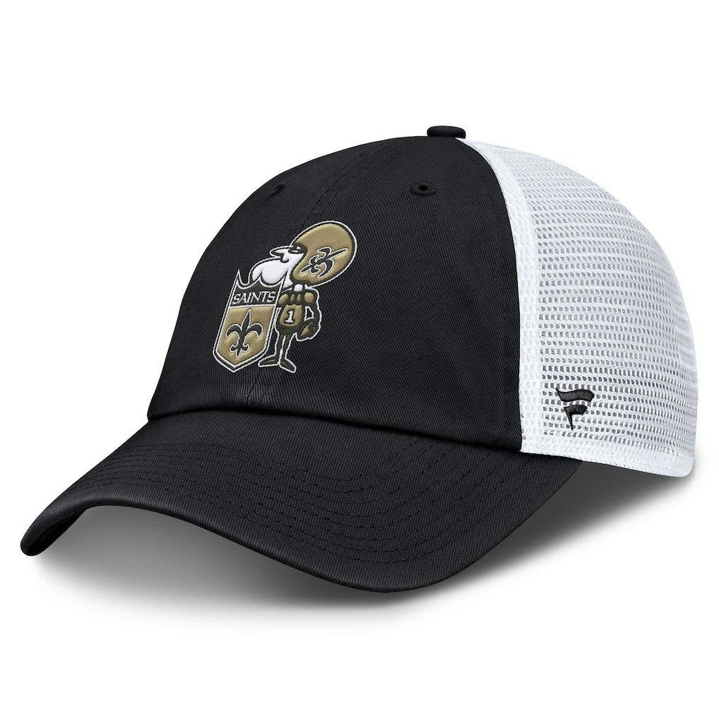 Basic Vintage Trucker Adjustable Hat - New Orleans Saints Hats