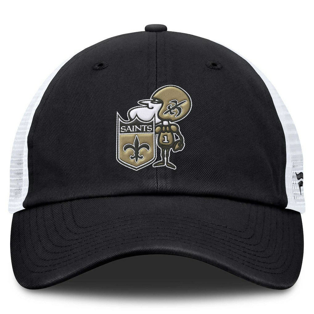 Basic Vintage Trucker Adjustable Hat - New Orleans Saints Hats