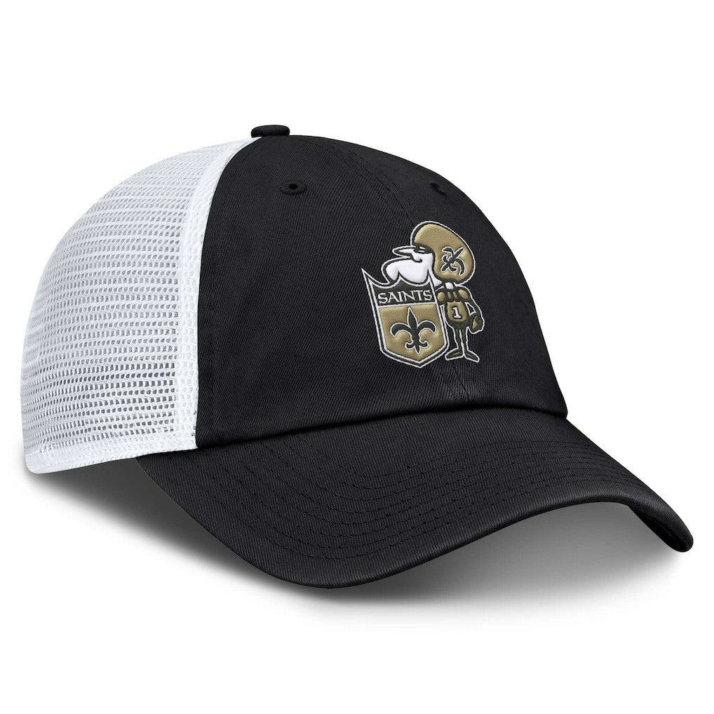 Basic Vintage Trucker Adjustable Hat - New Orleans Saints Hats