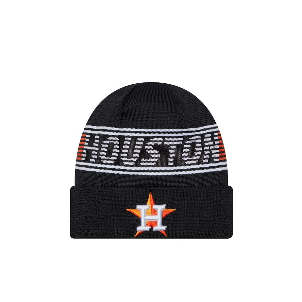 Navy Houston Astros New Era Authentic Collection Cuffed Knit Hat