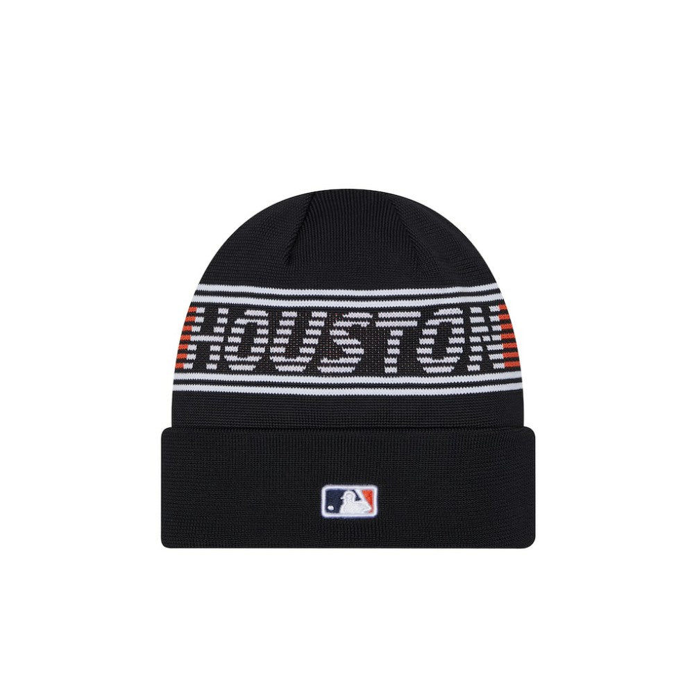 Navy Houston Astros New Era Authentic Collection Cuffed Knit Hat