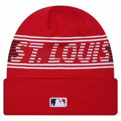 Red St. Louis Cardinals New Era Authentic Collection Cuffed Knit Hat