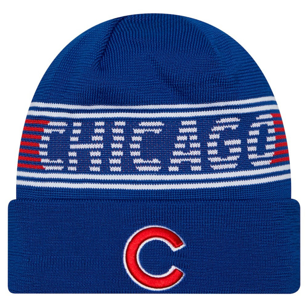 Royal Chicago Cubs New Era Authentic Collection Cuffed Knit Hat