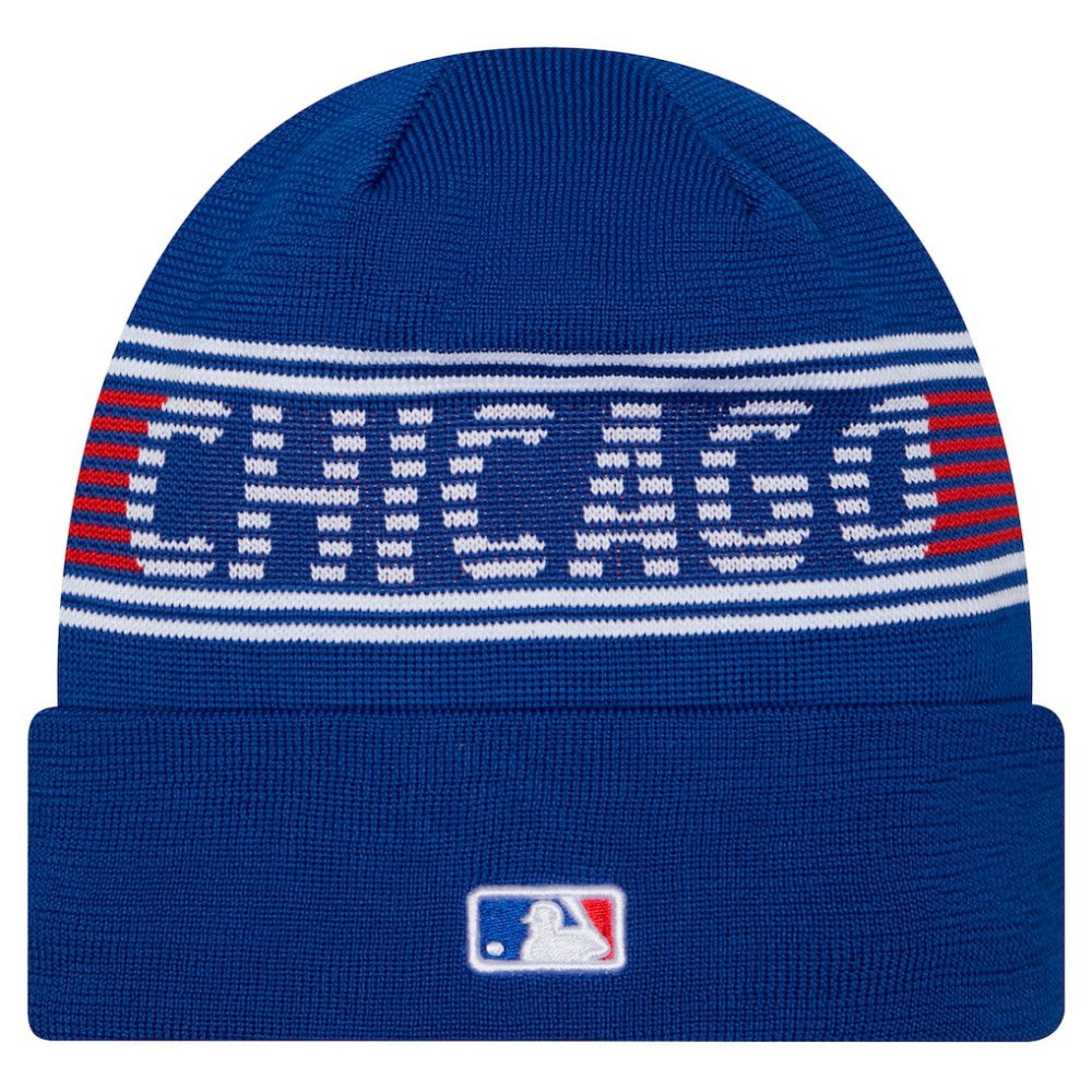 Royal Chicago Cubs New Era Authentic Collection Cuffed Knit Hat