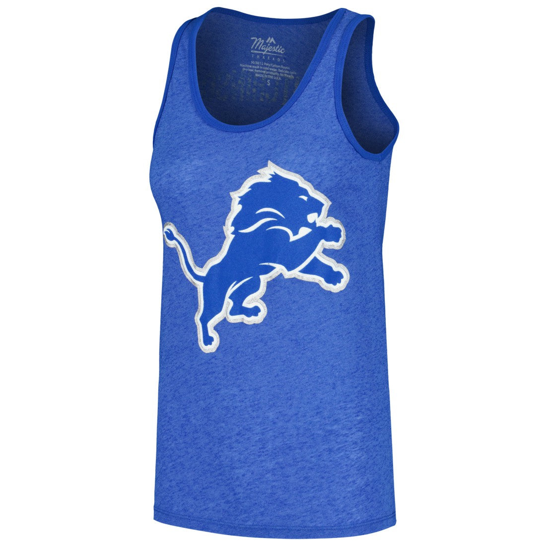 Aidan Hutchinson  Majestic Threads Women's Name & Number Tri-Blend Tank Top - Detroit Lions Tops