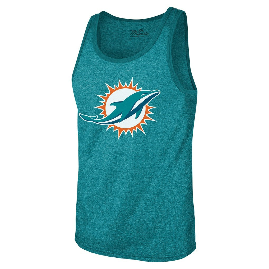 Tyreek Hill  Majestic Threads Tri-Blend Player Name & Number Tank Top - Miami Dolphins Tops
