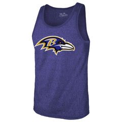 Lamar Jackson  Majestic Threads Tri-Blend Player Name & Number Tank Top - Baltimore Ravens Tops