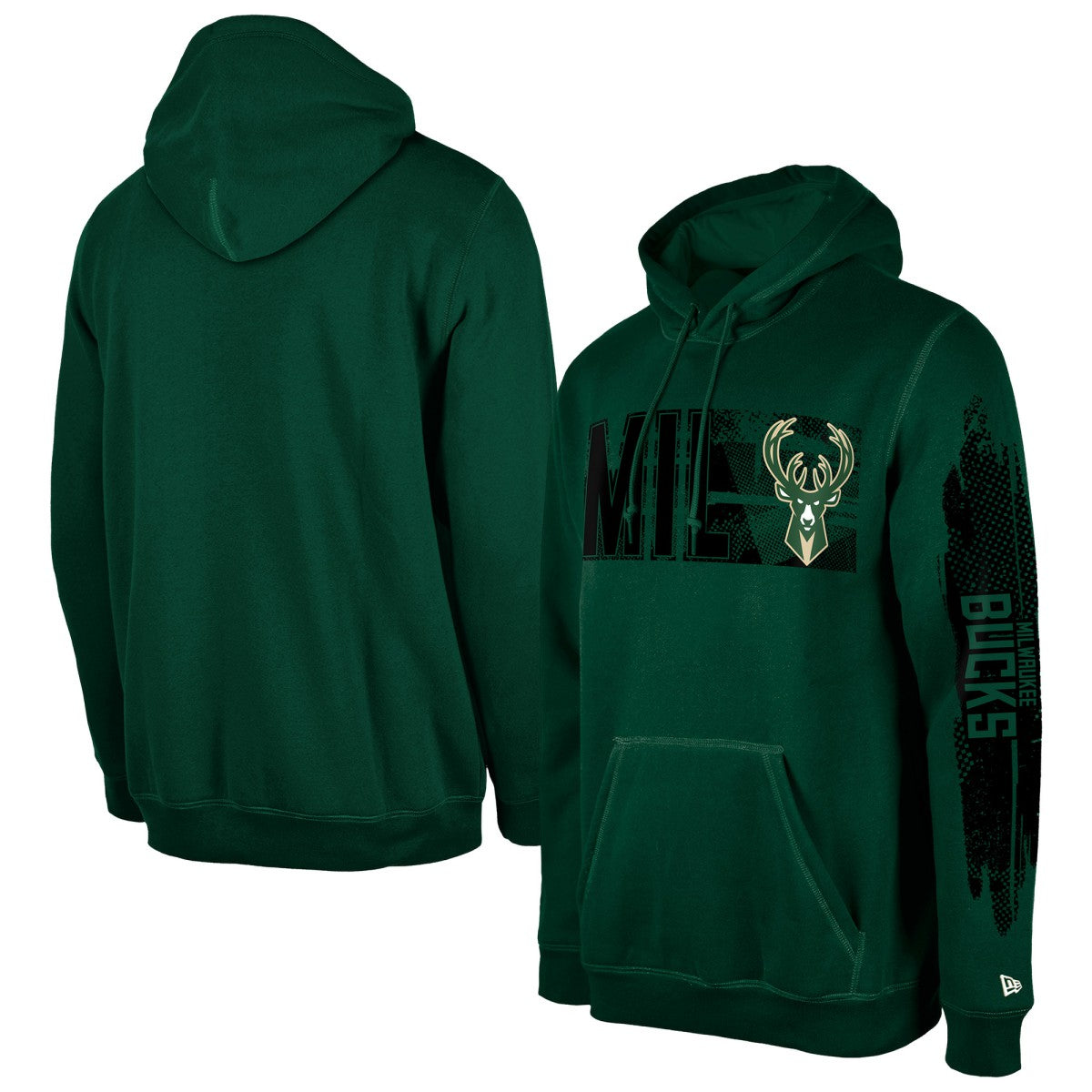 New Era Milwaukee Bucks Tip-Off Collection Pullover Hoodie