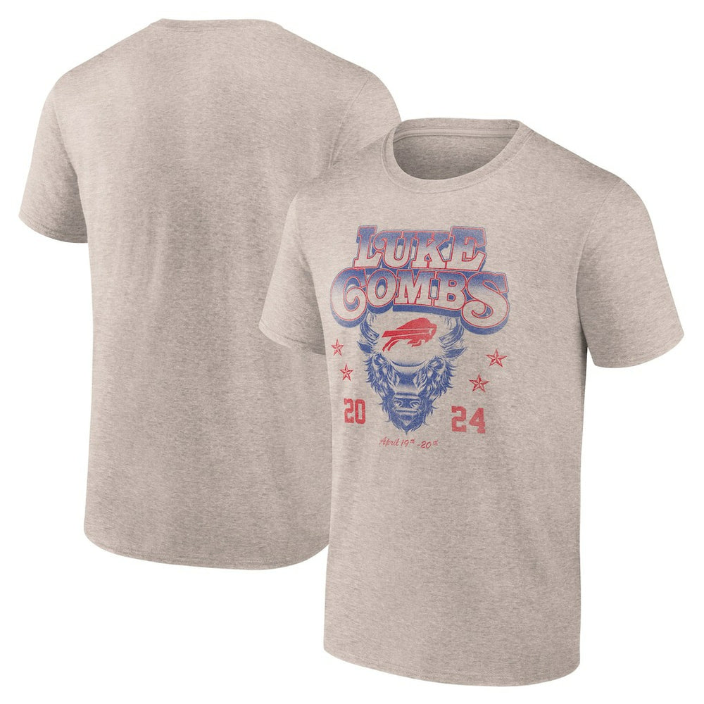 Luke Combs x  Growin' Up and Gettin' Old Tour T-Shirt - Buffalo Bills T-shirts