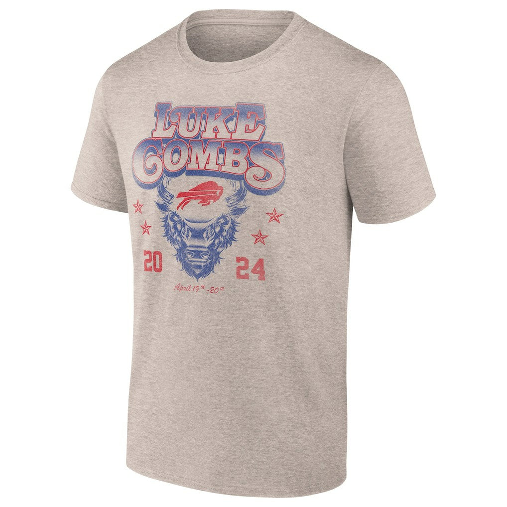 Luke Combs x  Growin' Up and Gettin' Old Tour T-Shirt - Buffalo Bills T-shirts