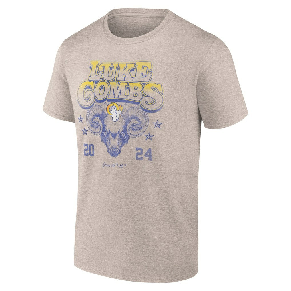 Luke Combs x  Growin' Up and Gettin' Old Tour T-Shirt - Los Angeles Rams T-shirts