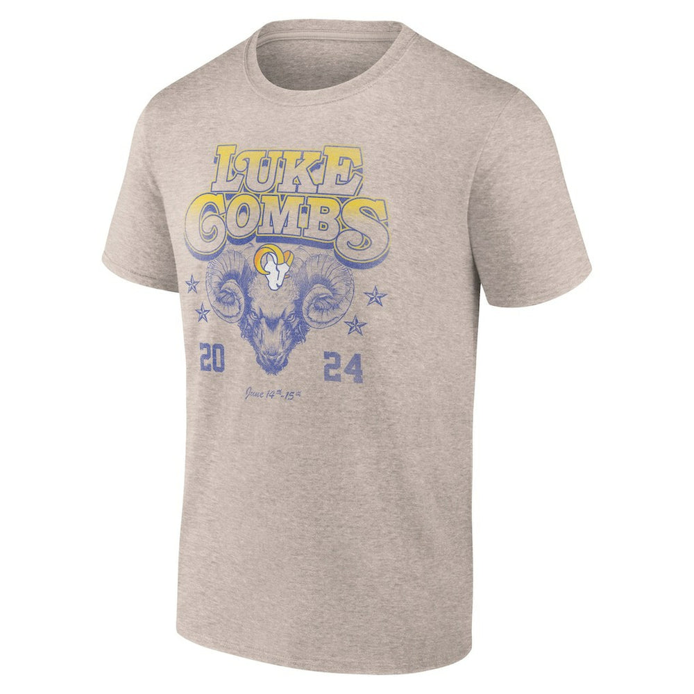 Luke Combs x  Growin' Up and Gettin' Old Tour T-Shirt - Los Angeles Rams T-shirts