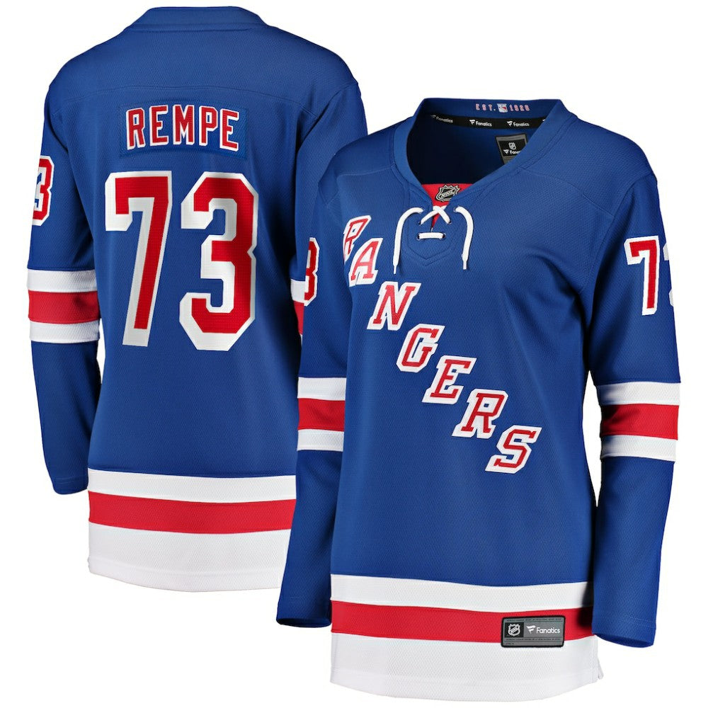 NHL Matt Rempe New York Rangers Fanatics Women's Home Breakaway Jersey