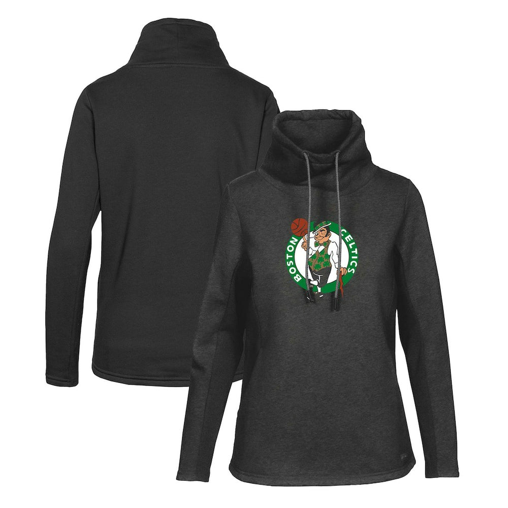 Boston Celtics Levelwear Women's Loop Core Funnel Neck Pullover Sweatshirt