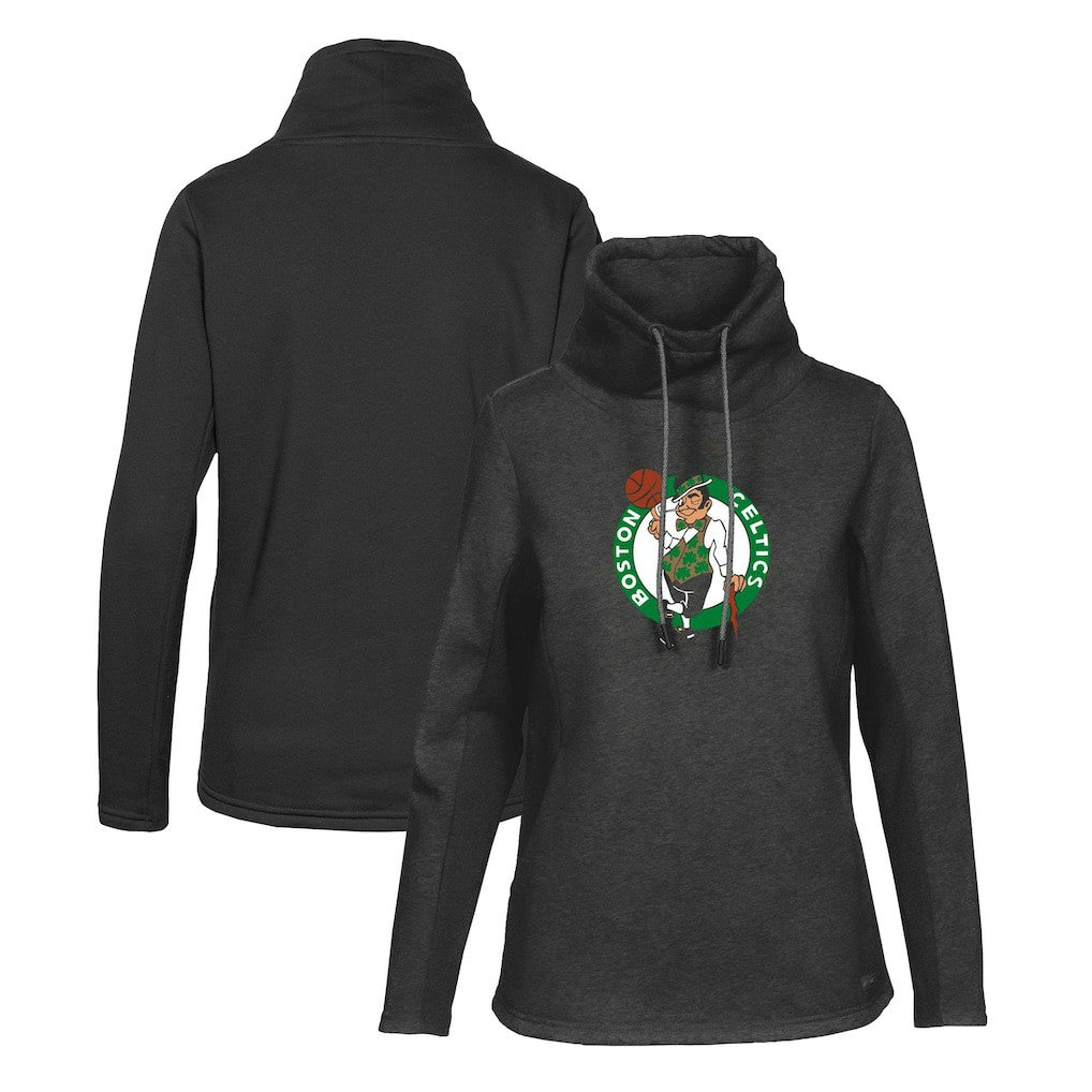 Boston Celtics Levelwear Women's Loop Core Funnel Neck Pullover Sweatshirt