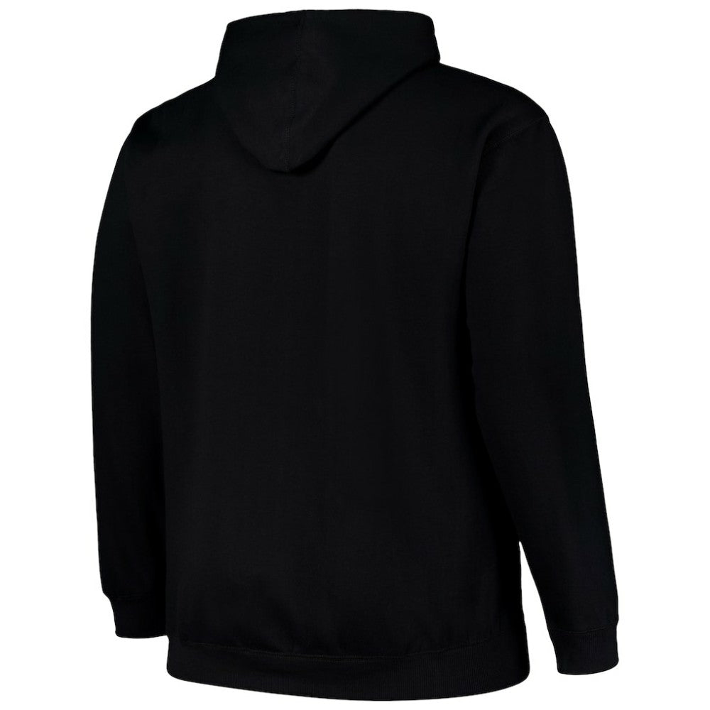 Black Minnesota Twins   Stack Fleece Pullover Hoodie