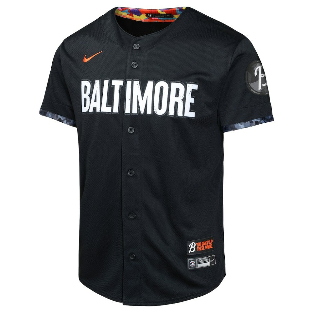 Black Adley Rutschman Baltimore Orioles Nike Youth City Connect Limited Player Jersey