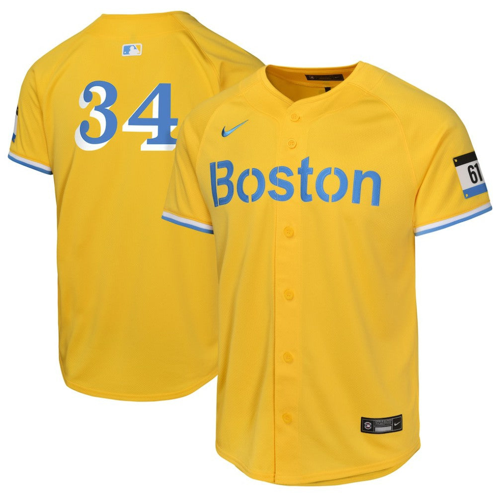 Gold David Ortiz Boston Red Sox Nike Youth City Connect Limited Player Jersey