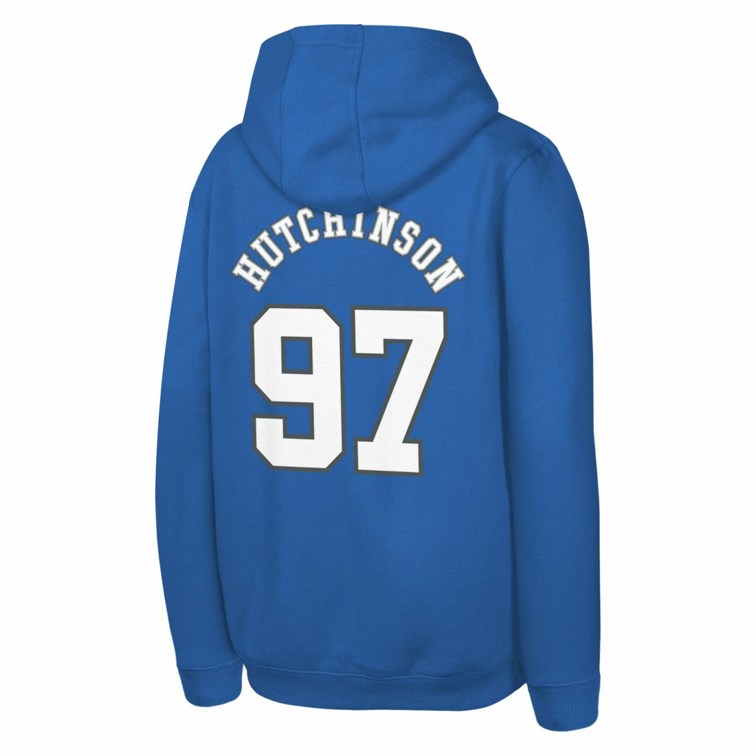 Aidan Hutchinson  Youth Mainliner Player Name & Number Pullover Hoodie - Detroit Lions Hoodies