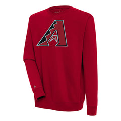 Red Arizona Diamondbacks Antigua Victory Pullover Sweatshirt