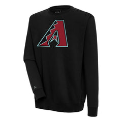 Black Arizona Diamondbacks Antigua Victory Pullover Sweatshirt