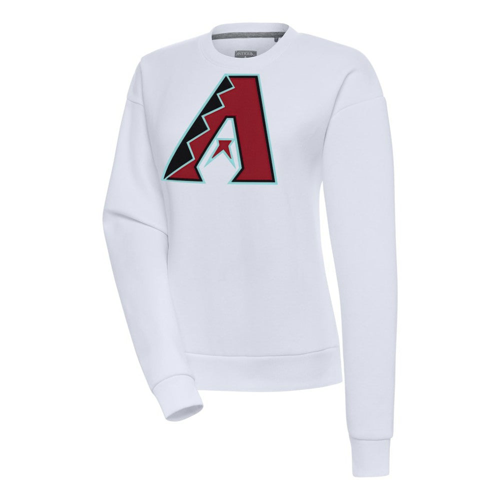White Arizona Diamondbacks Antigua Women's Victory Pullover Sweatshirt