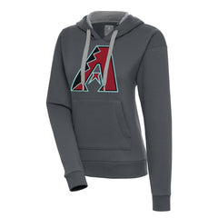 Charcoal Arizona Diamondbacks Antigua Women's Victory Pullover Hoodie