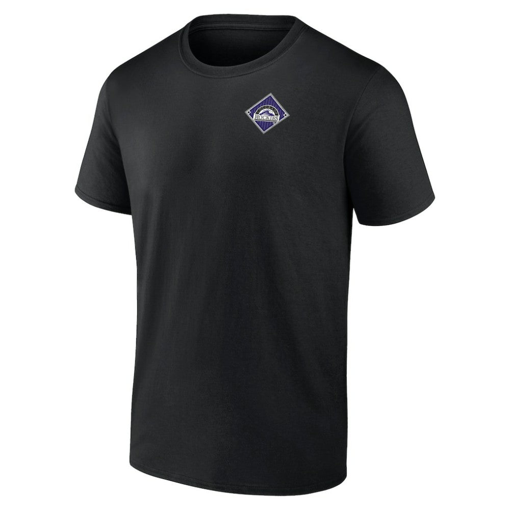Black Colorado Rockies Cooperstown Collection Field Play T-Shirt