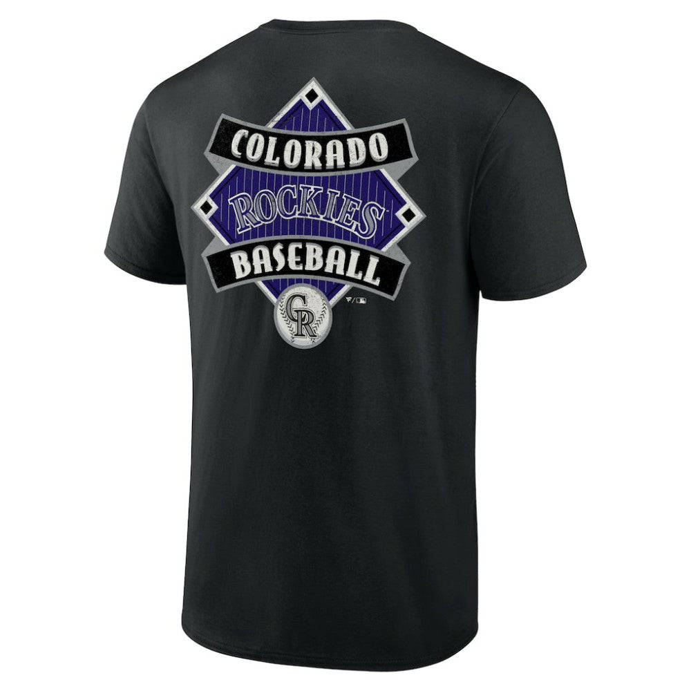 Black Colorado Rockies Cooperstown Collection Field Play T-Shirt
