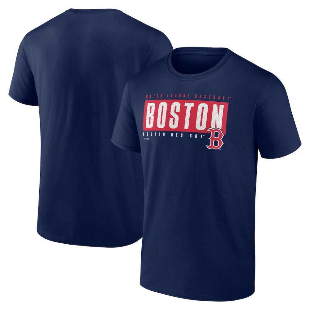 Navy Boston Red Sox Blocked Out T-Shirt