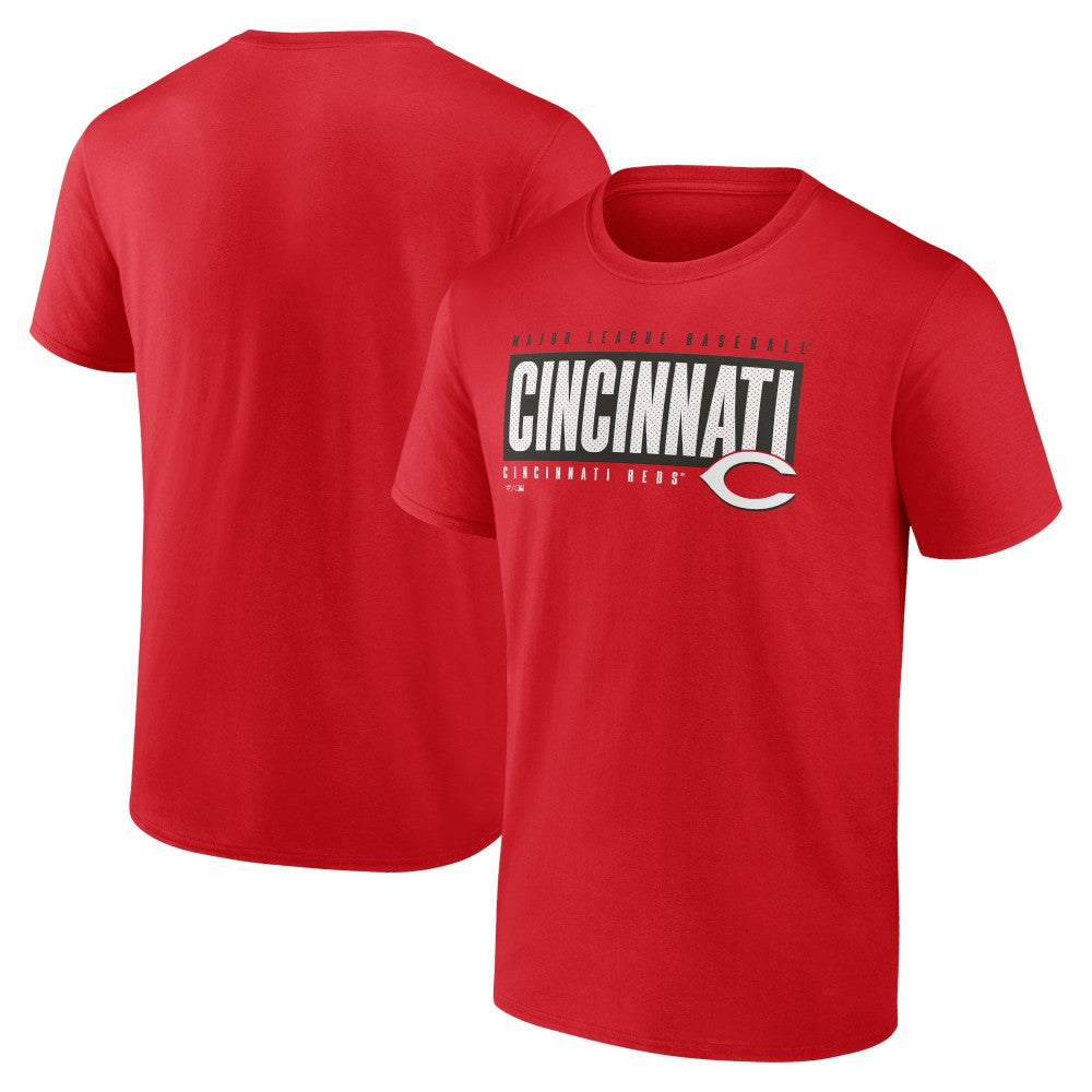 Red Cincinnati Reds Blocked Out T-Shirt