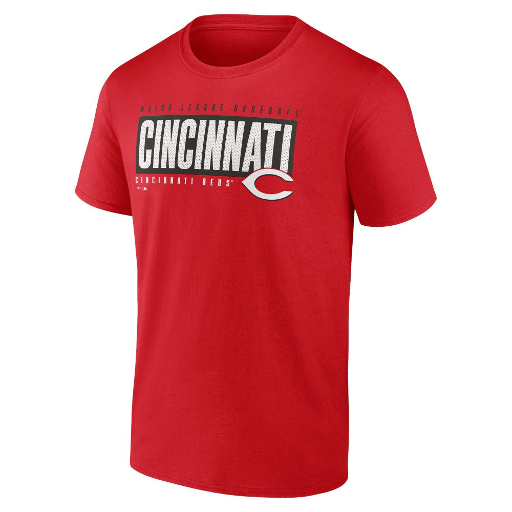 Red Cincinnati Reds Blocked Out T-Shirt