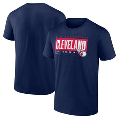 Navy Cleveland Guardians Blocked Out T-Shirt
