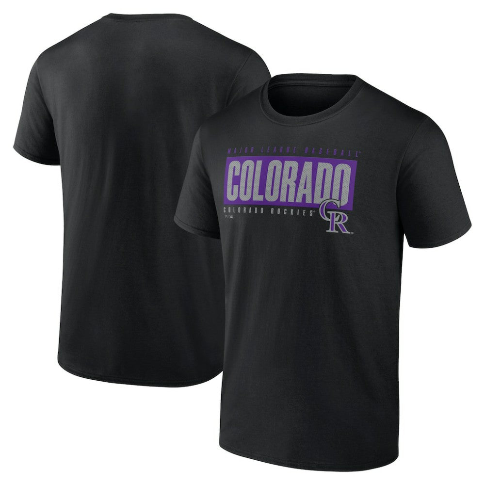 Black Colorado Rockies Blocked Out T-Shirt