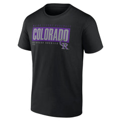 Black Colorado Rockies Blocked Out T-Shirt